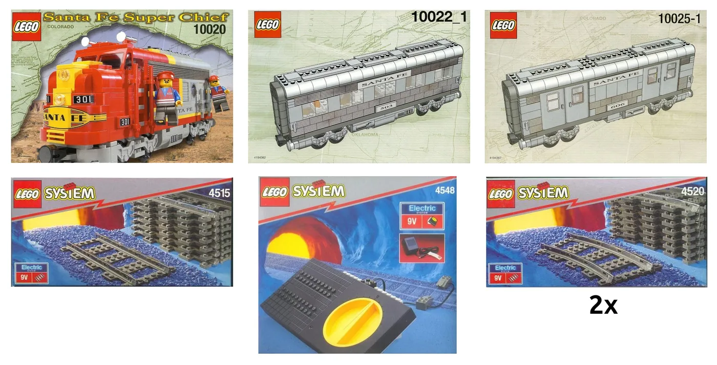 Dans le même style que le LEGO Kit de démarrage Santa Fe (K10020-1) | Brick Broker