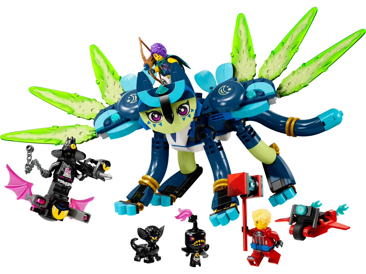 Dans le même style que le LEGO Zoey et Zian, le chat-hibou (71476-1) | Brick Broker
