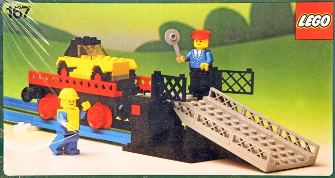 Dans le même style que le LEGO Rampe de Chargement et Wagon de Transport de Voitures (167-1) | Brick Broker