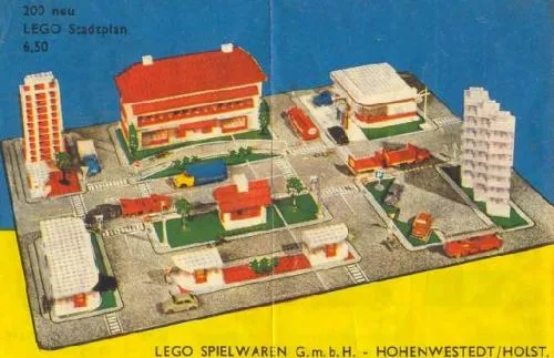 Dans le même style que le LEGO Plan de Ville LEGO, Version Carton Europe Continentale (200-4) | Brick Broker