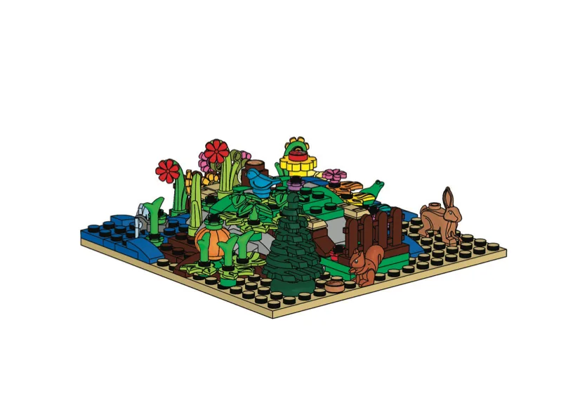 Dans le même style que le LEGO Présentoir pour figurine botanique (EG00119-1) | Brick Broker