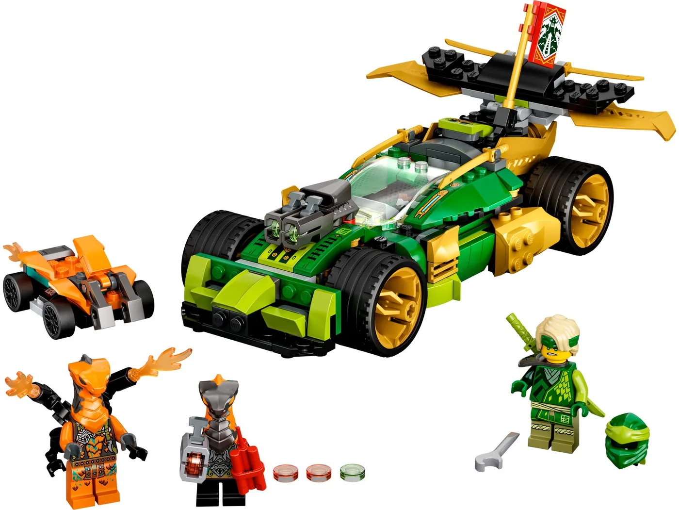 Dans le même style que le LEGO La voiture de course EVO de Lloyd (71763-1) | Brick Broker