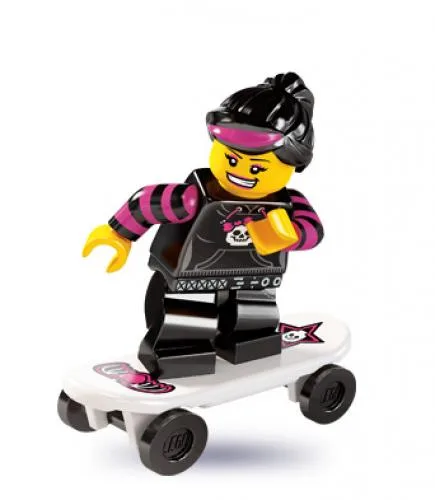 Dans le même style que le LEGO Fille qui fait du skateboard (8827-12) | Brick Broker