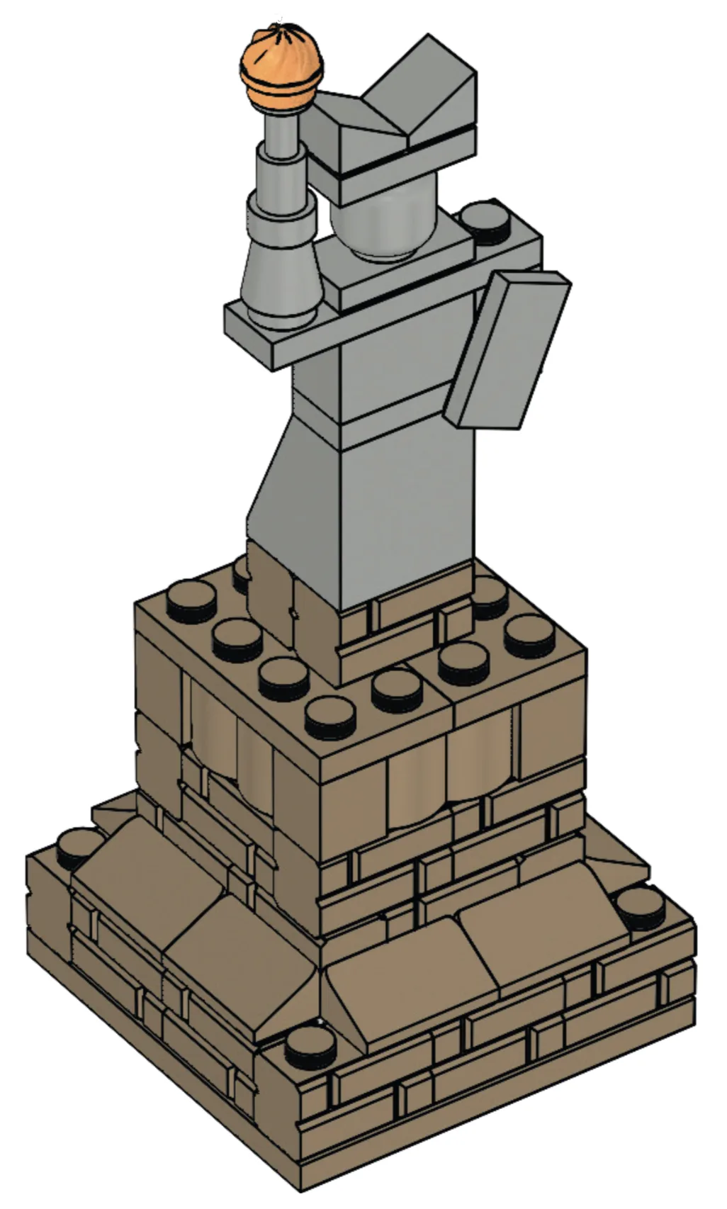 Dans le même style que le LEGO Statue de la Liberté (STATUEOFLIBERTY-1) | Brick Broker