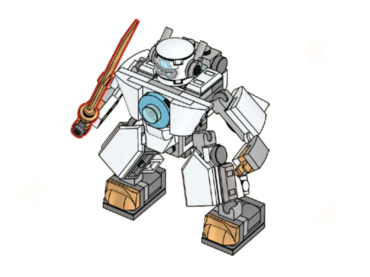 Dans le même style que le LEGO Robot de Zane (L0002212-1) | Brick Broker