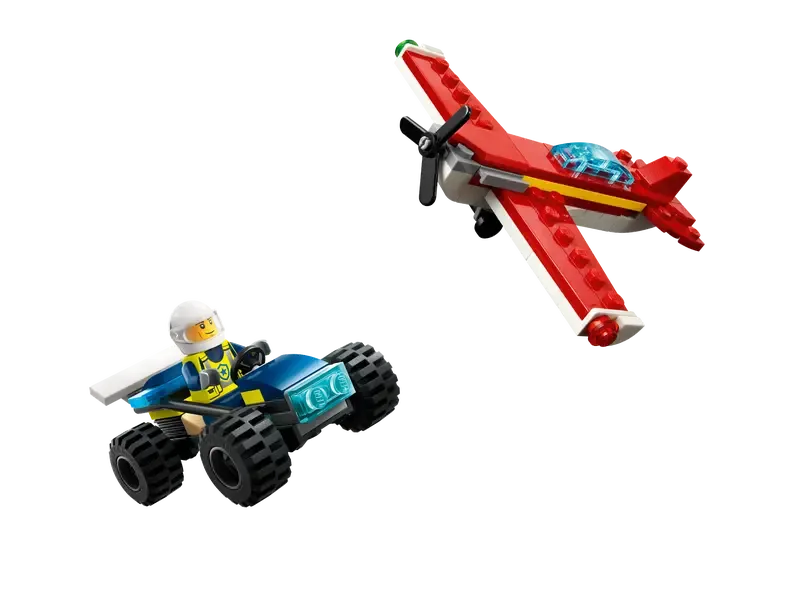 Dans le même style que le LEGO Voiture tout-terrain de police de la ville et avion rouge 3-en-1 (30664-2) | Brick Broker