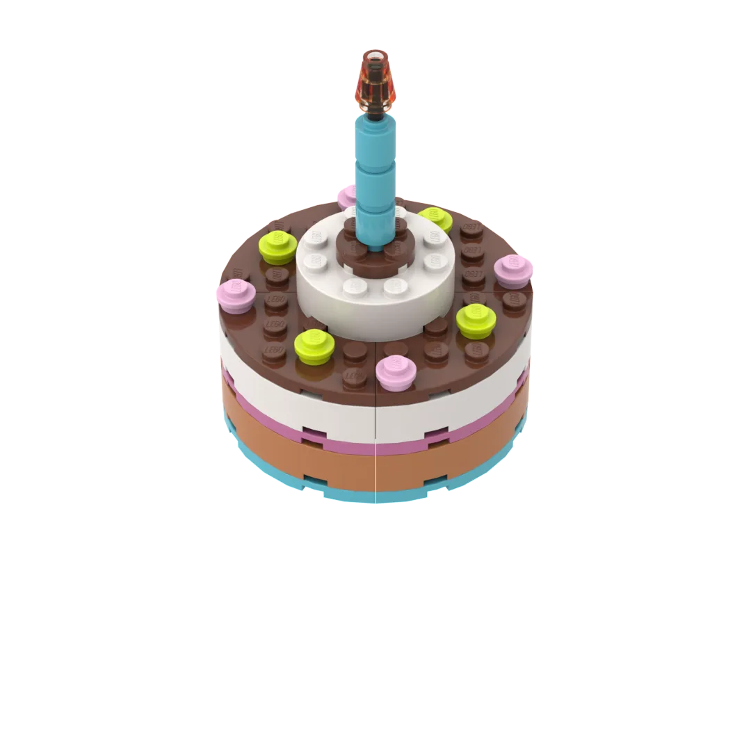 Dans le même style que le LEGO Gâteau d'anniversaire (BIRTHDAYCAKE-2) | Brick Broker