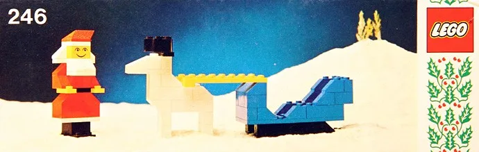 Dans le même style que le LEGO Le Père Noël avec traîneau et rennes (246-2) | Brick Broker