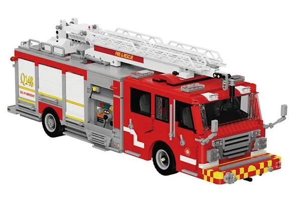 JIESTAR Ensemble tour d'eau de camion de pompiers (JS-66148) - prix | Brick Broker
