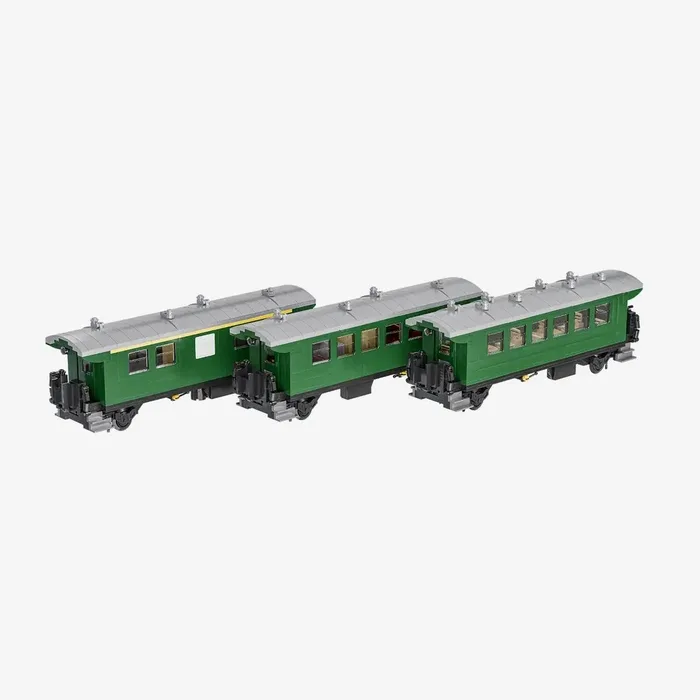 BlueBrixx Voiture voyageurs Donnerbüchse 1ère/2ème/3ème classe (Set 3 en 1) (BB-109375) - prix | Brick Broker