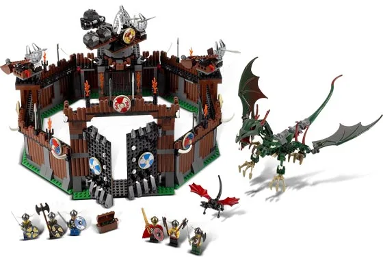 Dans le même style que le LEGO Forteresse viking contre le dragon Fafnir (7019-1) | Brick Broker