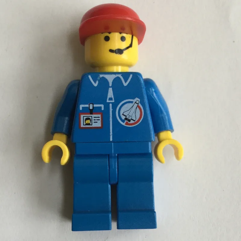 Launch Command Ground Crew, Blue Jumpsuit, Re… — minifigurine LEGO | Brick Broker