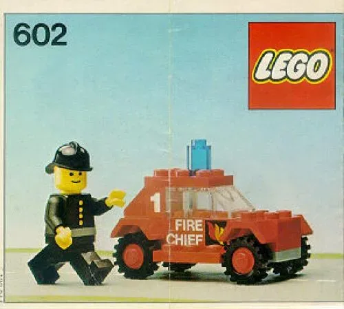 LEGO 602 Voiture du Chef des Pompiers - prix | Brick Broker