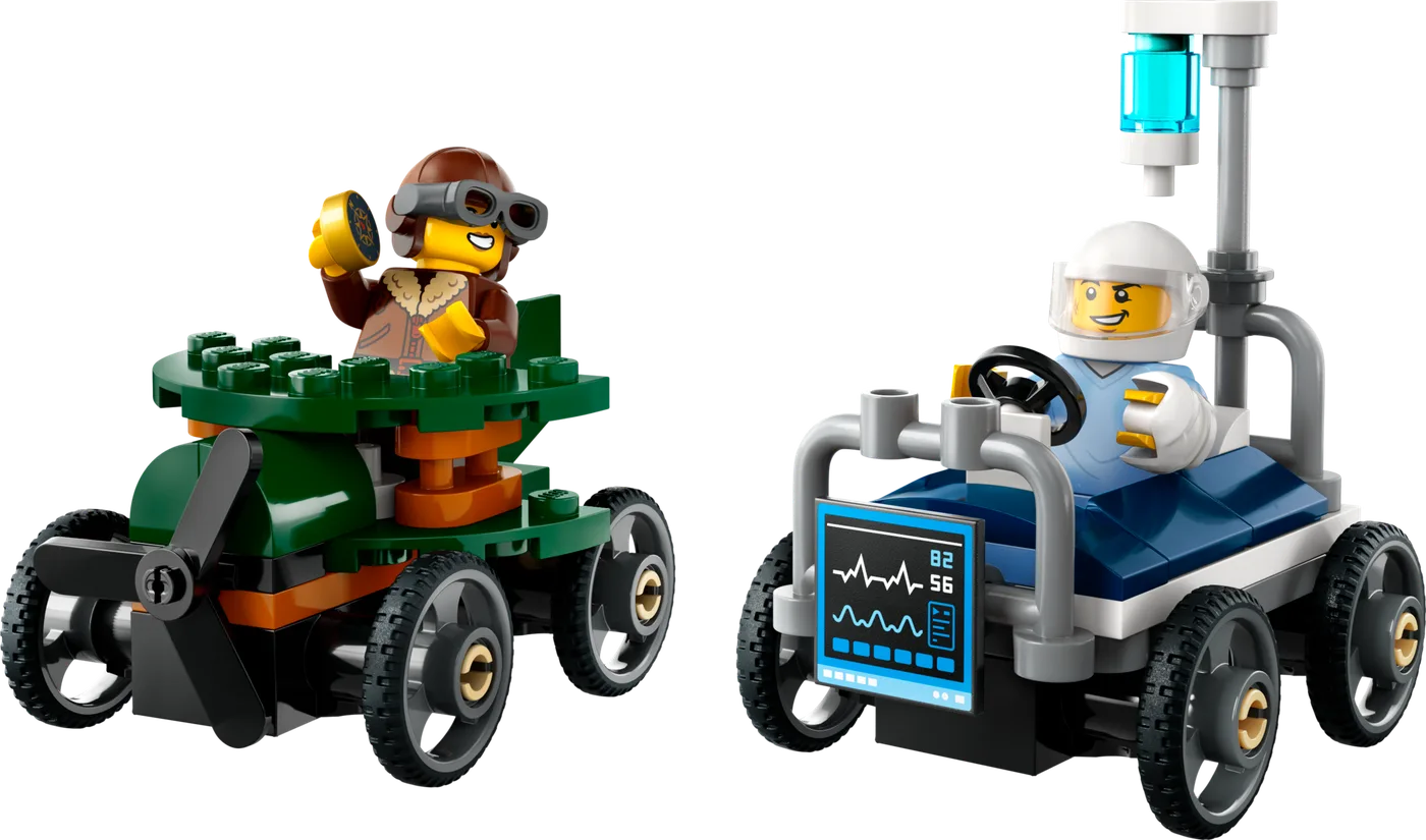 Dans le même style que le LEGO Avion contre Pack Course Voiture de l'Hôpital (60459-1) | Brick Broker