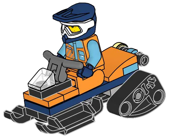 Dans le même style que le LEGO Motoneige (952512-1) | Brick Broker