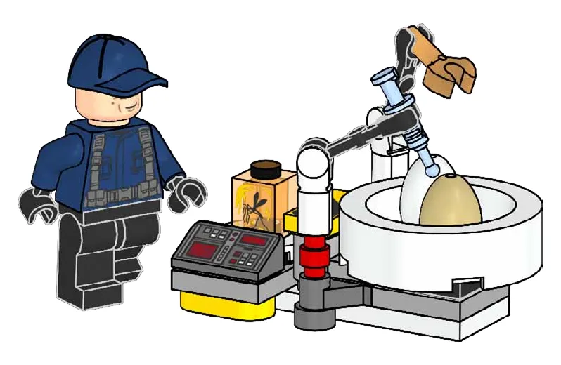 Dans le même style que le LEGO Gardien avec incubateur (122509-1) | Brick Broker