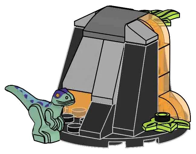 Dans le même style que le LEGO Raptor et Volcan (L0002261-1) | Brick Broker