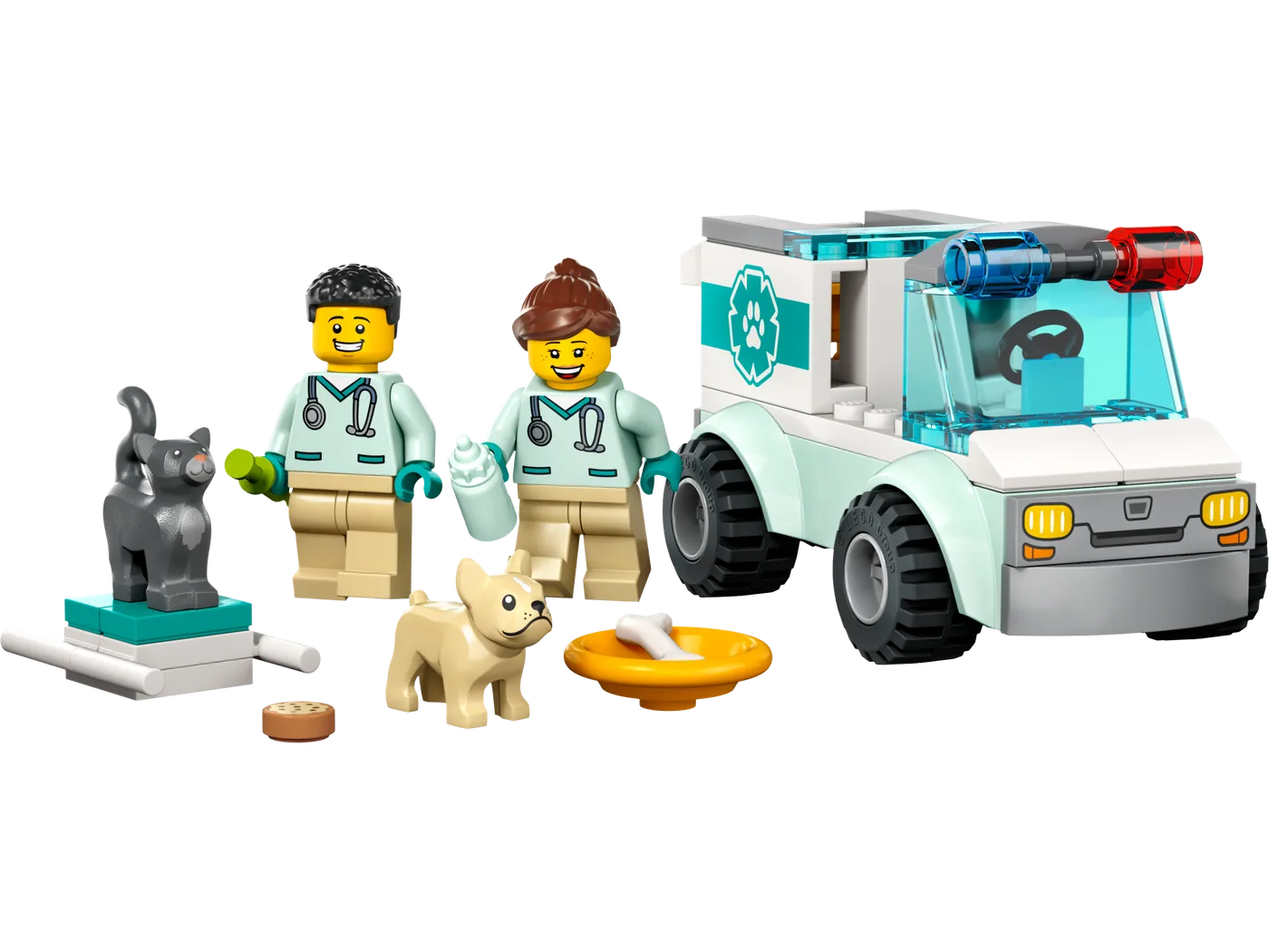 Dans le même style que le LEGO Sauvetage de la camionnette du vétérinaire (60382-1) | Brick Broker