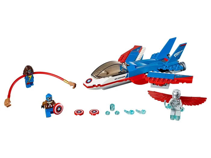 LEGO 76076 Captain America Jet Poursuite - prix | Brick Broker