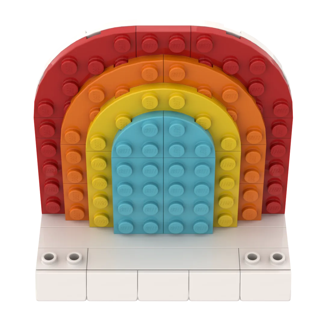 Dans le même style que le LEGO Arc-en-ciel (RAINBOW-1) | Brick Broker