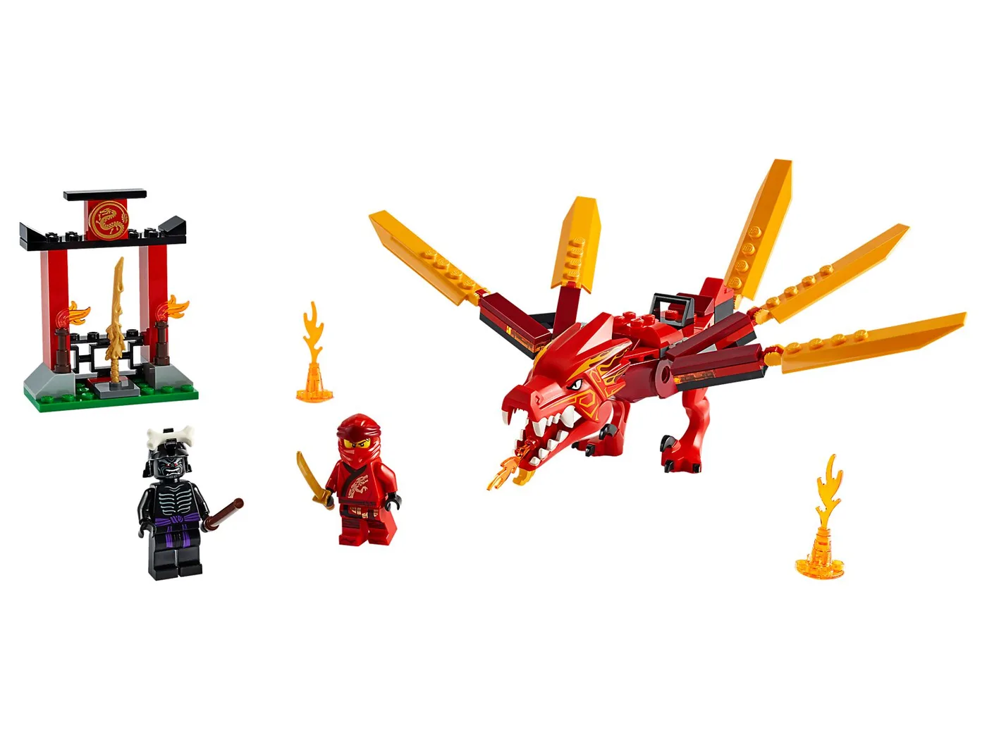Dans le même style que le LEGO Le Dragon de Feu de Kai (71701-1) | Brick Broker