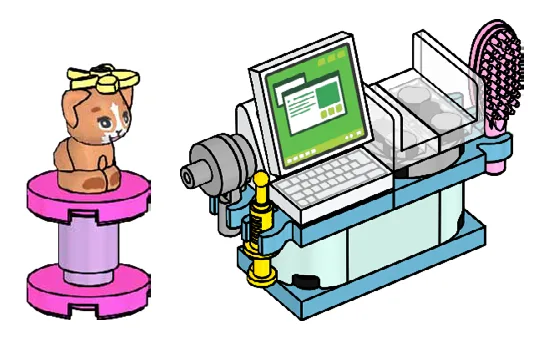 Dans le même style que le LEGO Chaton et cabinet vétérinaire (L0002265-1) | Brick Broker