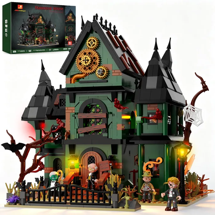 JMBricklayer Haunted House Building Set 1002 | Spooky Mansion Brick Model | 2611 PCS (JMB-1002) - prix | Brick Broker