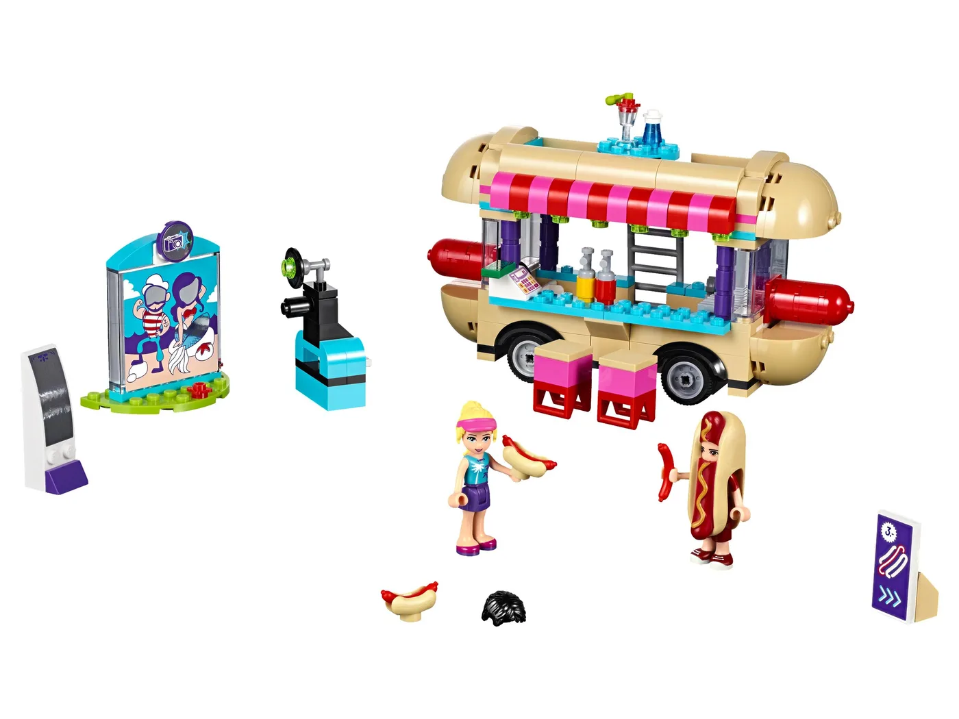Dans le même style que le LEGO Camion de hot-dogs du parc d'attractions (41129-1) | Brick Broker