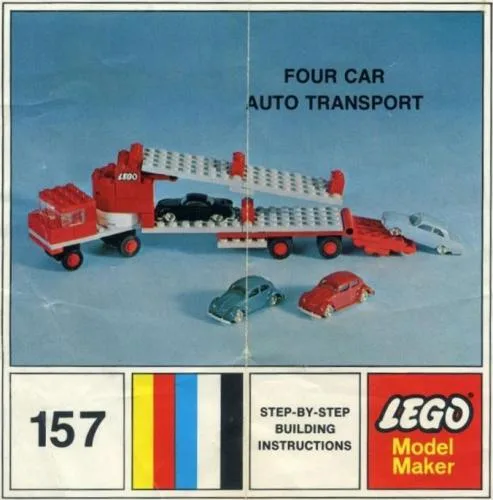 Dans le même style que le LEGO Transport de Voitures à Quatre Wagons (157-3) | Brick Broker