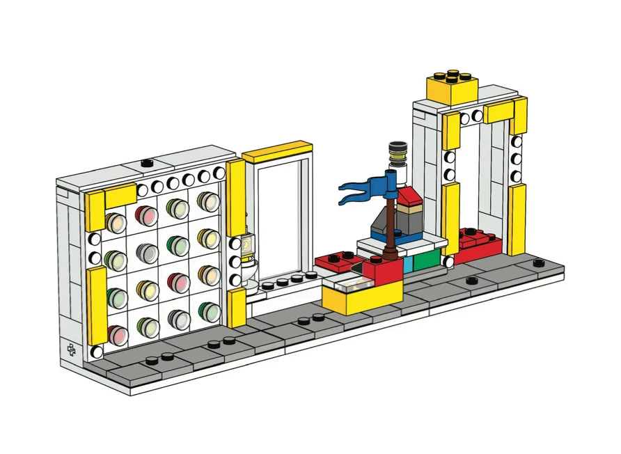 Dans le même style que le LEGO Support de minifigures du magasin LEGO (EG00118-1) | Brick Broker